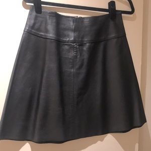Genuine soft leather black skirt MADE IN ITALY